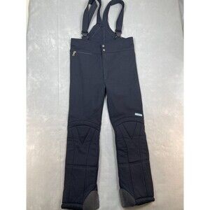 Vintage Sauvage Snow Bib Pants Size 34 Ski Snowmobile Black Made In Italy
